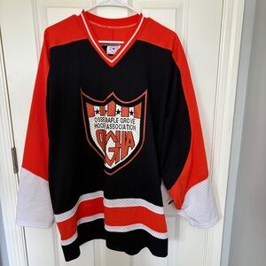 Vintage Osseo-Maple Grove Hockey Association High School Hockey Jersey, sz XL